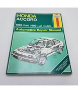Haynes Honda Accord 1984 thru 1989 All Models Automotive Repair Manual #... - $10.84