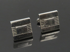 SWANK 925 Sterling Silver - Vintage Antique Shiny Square Cufflinks - TR2832 - $54.96