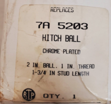 4 Quantity of RTP Hitch Balls Chrome Plated 2&quot; | 5000 Lb | 7A5203 (4 Qty) - $42.74