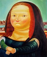 20x24 inches Fernando Botero style  stretched Oil Painting Canvas Art Wa... - £78.79 GBP