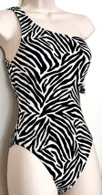 Kate Spade One Shoulder 1 Pc Black &amp; White Swimsuit Suit Sz Xs,S,M,L,Xlnwt - £52.74 GBP