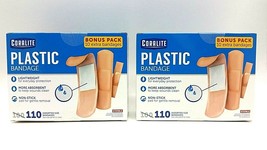2x BRAND NEW Bandage Light Weight More absorbent Non-Stick Assorted Sizes 110/Pk - £11.89 GBP