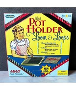 Schylling Metal Pot Holder Loom &amp; Loops - Weaving Loom-Colorful Hoops-Hook - $38.89 CAD