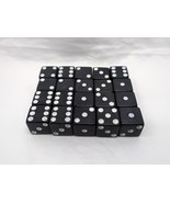 Lot Of (20) Classic Black D6 Dice With White Pips 16mm - $29.86 CAD