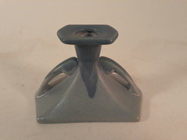 Roseville Pottery Blue Drip Candleholder, Single, Excellent Condition - $22.13