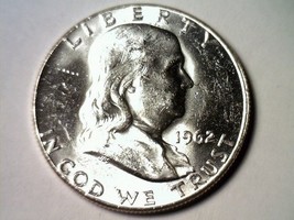 1962 Franklin Half Dollar Choice Uncirculated Ch.Unc Nice Original Coin - £19.61 GBP