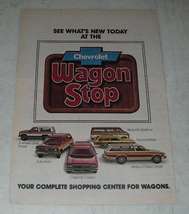 1978 8-page Chevy Wagon Ad - Caprice, Malibu, Suburban, Sportvan, Blazer, Monza - £14.55 GBP