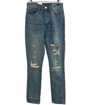 Blank NYC The Cooper Slim Straight Distressed Jean Size 25 New - £29.61 GBP