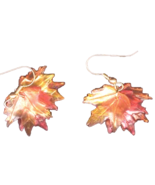 Fall Autumn Tree MAPLE LEAF LEAVES EARRINGS Thanksgiving Holiday Canada ... - $6.83