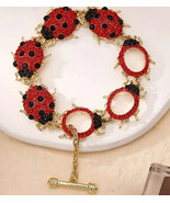 Ladybug red crystal link bracelet - €12,99 EUR
