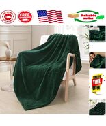 Super Soft and Warm 50x70 Fleece Throw - Lightweight Waffle Blanket in G... - $590.63 MXN