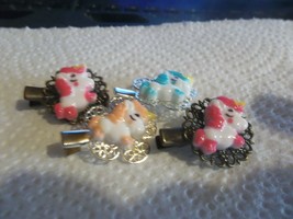 Jewelry Hair clips unicorn horse 2 sets total of 4 alligator clamp style... - $10.92