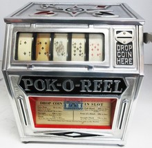 Groetchen Pok O Reel Poker 1c Trade Stimulator Circa 1930 Fully Restored - $1,795.00