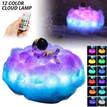 LED Colorful Clouds Astronaut Lamp With Rainbow Effect As Children&#39;s Night Light - £37.13 GBP