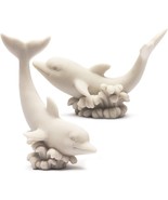 2 Pack Polyresin Unpainted Dolphin For Home Dcor And Ocean Lovers, 3.5&quot; ... - £23.58 GBP