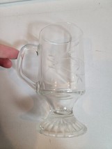Princess House Heritage Irish Coffee Cup And Coffee Tea Vintage Etched D... - £14.28 GBP