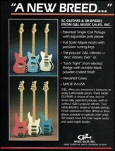 1983 G&amp;L SC Guitar &amp; SB Bass Series advertisement 8 x 11 ad print - $3.60