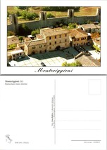 Italy Tuscany Monteriggioni City View with Internal Walls Vintage Postcard - $9.40