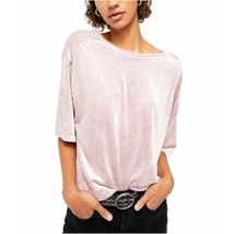 Free People Womens Valerie Open Back Velvet T-Shirt, Size Small - £24.20 GBP