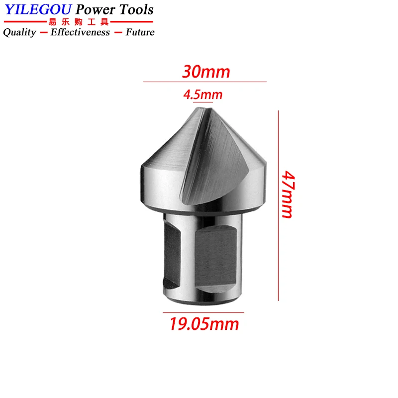 25, 30, 40, 50, 55mm HSS Countersink With 3/4&quot; Weldon Shank. 3 Blade 90 ... - $279.38