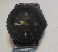 vintage Casio Quartz Diver Watch Women&#39;s Date MQ-52W - £7.58 GBP