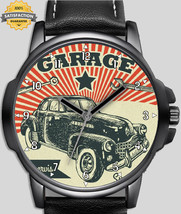 Retro Car Garage Vintage Art Unique Wrist Watch FAST UK - £43.30 GBP