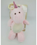 11&quot; Kelly Baby Unicorn Lovey &amp; Rattle Clip On Pink Tan Corduroy Kellytoy... - $284.91 MXN