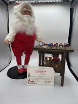 Danbury Mint Christmas Santa Claus at his Work Bench Workshop Vintage In... - £51.19 GBP