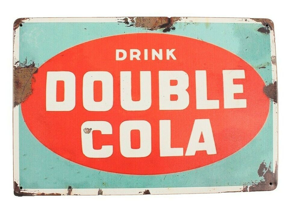Double Cola Metal Sign Reproduction Advert 11.5 X 8 Inches - $12.19