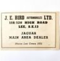 1954 J.E. Bird Ltd Jaguar Dealer Advertisement Import Automobilia Lee E89F1 - $19.99