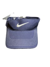 Nike Golf Visor Dri-fit Aerobill Adjustable Visors Hat Adult Center Swoosh Navy - £18.07 GBP