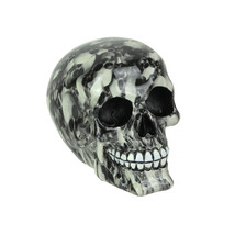 Resin Skulls Print Skull Statue Skeleton Home Decor Gothic Sculpture Figurine - £23.72 GBP