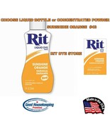 SUNSHINE ORANGE #43 RIT DYE choose Liquid Bottle or Powder Concentrate H... - $357.19 MXN+