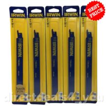 Irwin 372810 8&quot; 10 TPI Metal &amp; Wood Reciprocating Saw Blade Pack of 5 - $24.34