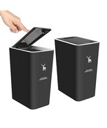 XPIY Trash Can with Lid, 2 Pack 4 Gallons/15 Liters Garbage Can with Pre... - $34.19 CAD
