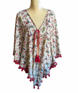 America &amp; Beyond womens Swimsuit Coverup sz s/M Parakeet Peacock Floral ... - $550.26 MXN