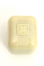 VTG CELLULOID ART DECO RING BOX SIngle w/ Turquoise VELOUR LINING NIB Ru... - $57.00