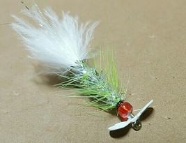 **2022** Chartreuse-Silver-White Spinner, Size 6, sold per 4, Awesome Fly!! - £5.37 GBP