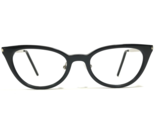 Saint Laurent Eyeglasses Frames SL264 002 Black Silver Cat Eye 49-20-145 - $111.98