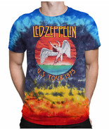 Led Zeppelin US Tour 75  Tie Dye Shirt       Large - $45.01 CAD