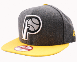 Indiana Pacers New Era 9FIFTY Shader Melton Wool NBA Basketball Snapback Cap Hat - £17.99 GBP