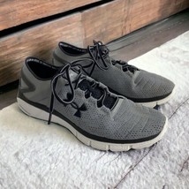 Under Armour Mens Shoe Size 9 Speedform Fortis Grey &amp; Black Tennis Shoes - £32.02 GBP
