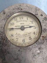 VINTAGE PEERLESS 1916 PORTABLE WATCH CLOCK MOVEMENT MFGD BY SETH THOMAS - $399.99