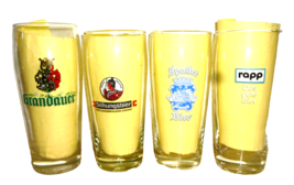 4 Grandauer Erdinger Stiftungsbier Spalter  Rapp  0.5L German Beer Glasses - £15.94 GBP