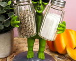 Ebros UFO Green Alien On Flying Saucer Spaceship Salt And Pepper Shakers... - $24.95