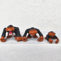 Fisher Price Animal Families Gorilla Set of 3 Ape Monkey Vintage 1995 Zo... - $21.65