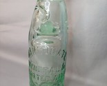 Cod Bottle Harrogate Mineral &amp; Aerated Water 1890s Antique Green England NM - $29.65