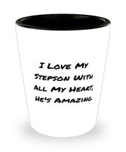 Gag Stepson Gifts, I Love My Stepson With All My Heart, He&#39;s Amazing, Nice Shot  - £7.76 GBP