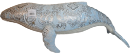 December Diamonds Sleigh Ride 39&quot; Humpback Whale Figurine Holiday Decor - $140.20