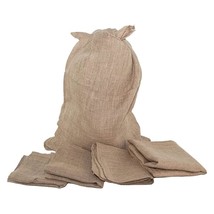 Burlap Bag - Large Gunny Bags - 100% Biodegradable Reusable Food-Safe Sacks Perf - £22.13 GBP